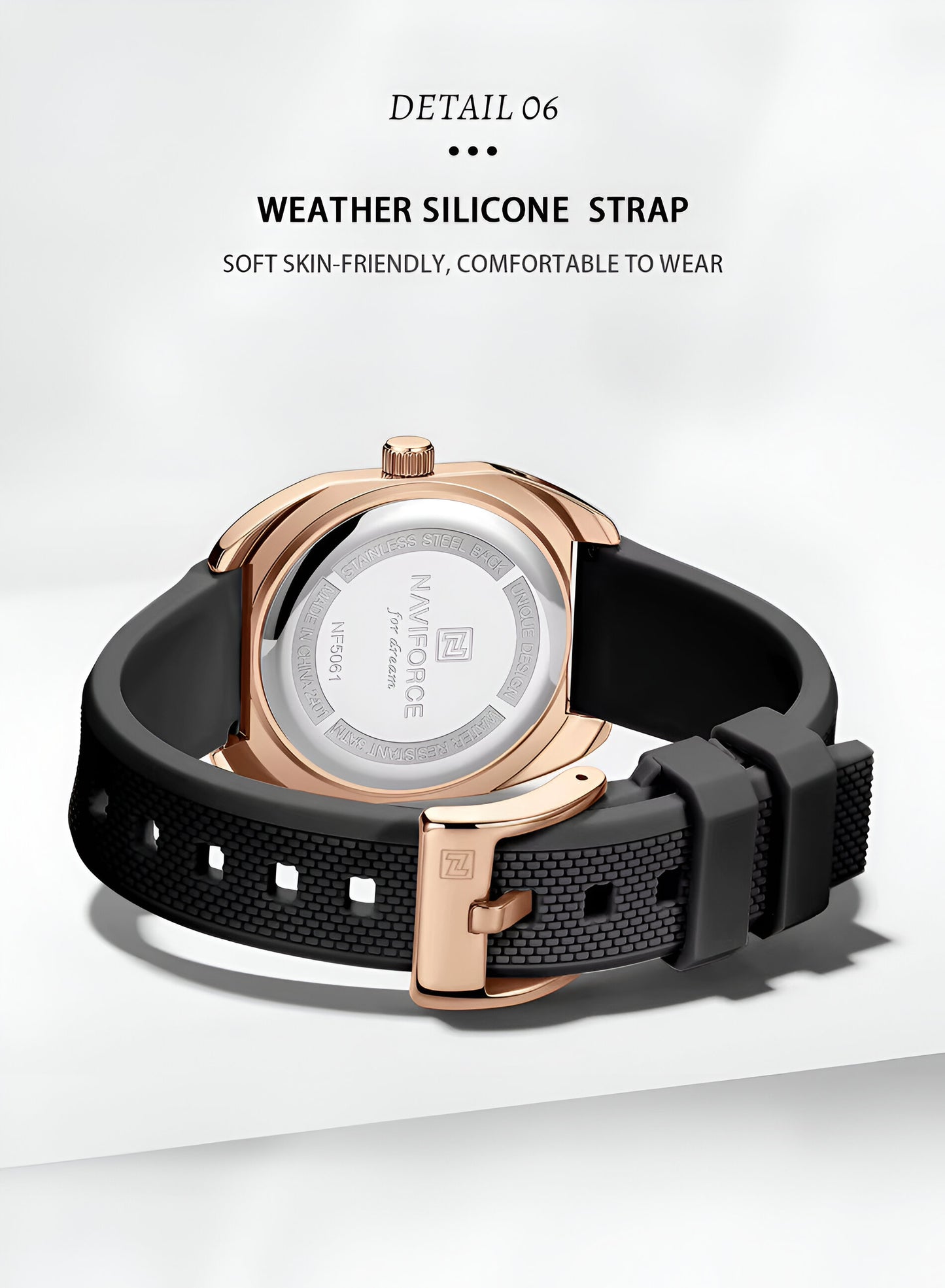 Reloj Naviforce Sport Nf5061 Mujer Goma